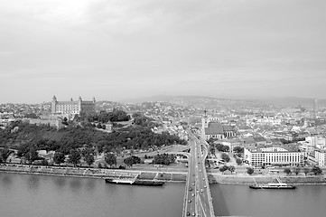 Image showing View of Bratislava from the river Danube