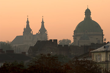 Image showing Lviv at sunrise