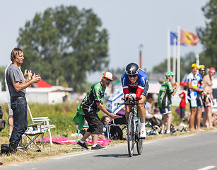 Image showing The Cyclist Sylvain Chavanel