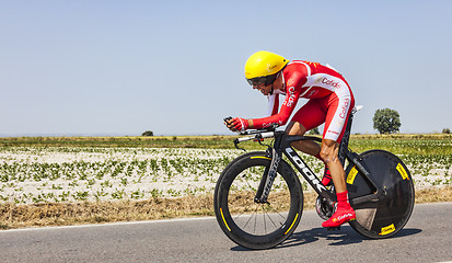 Image showing The Cyclist Daniel Navarro Garcia