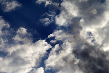 Image showing Blue sky with clouds