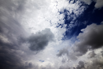 Image showing Sunlight sky with clouds