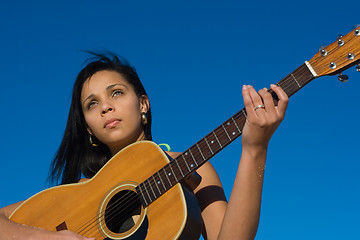 Image showing Ethnic guitarist