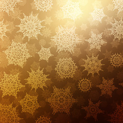 Image showing Seamless Bronze christmas texture pattern. EPS 10