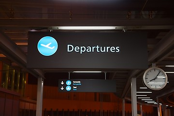 Image showing Departures