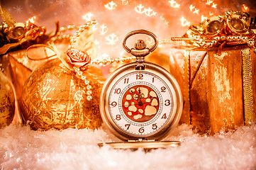 Image showing Christmas pocket watch