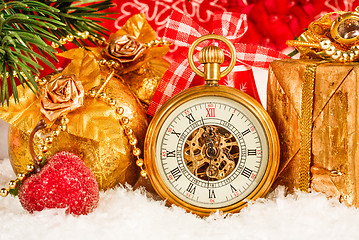 Image showing Christmas pocket watch