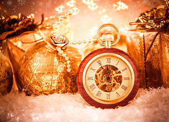 Image showing Christmas pocket watch