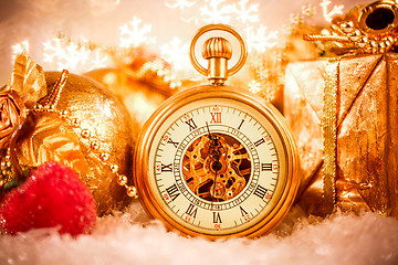 Image showing Christmas pocket watch