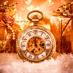 Image showing Christmas pocket watch