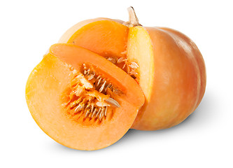 Image showing Slice Of Pumpkin Behind Around