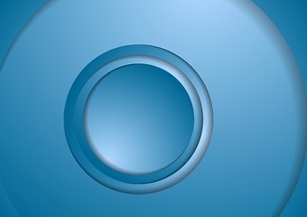 Image showing Abstract bright circles tech background