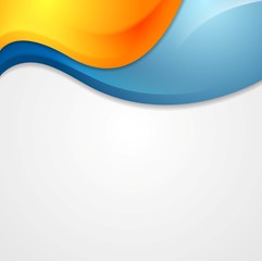 Image showing Vibrant vector shiny waves design