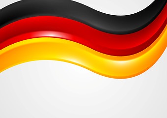 Image showing Wavy German colors background. Flag design