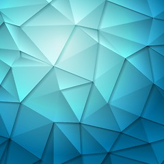 Image showing Tech geometry blue background
