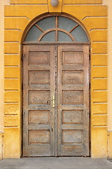 Image showing old wooden traditional door