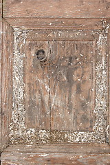 Image showing cracked textured wood plank 