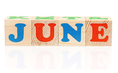 Image showing Cubes with letters