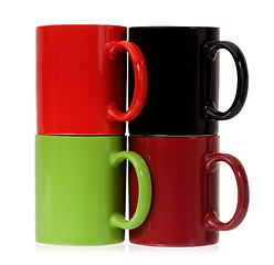 Image showing Colorful cups