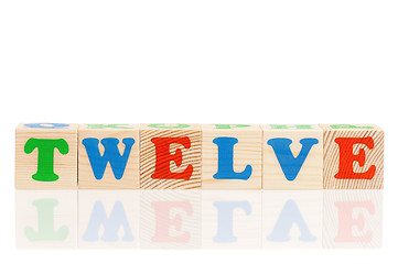 Image showing Cubes with letters