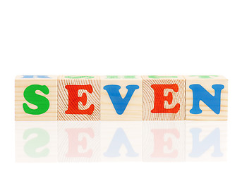 Image showing Cubes with letters