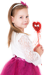 Image showing Girl with magic wand