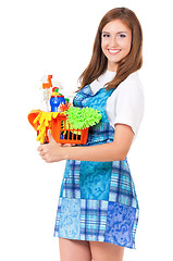 Image showing Young housewife