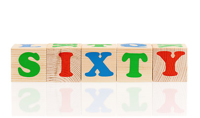 Image showing Cubes with letters