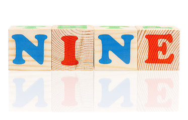 Image showing Cubes with letters