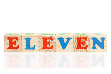 Image showing Cubes with letters