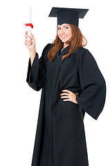 Image showing Graduating student girl