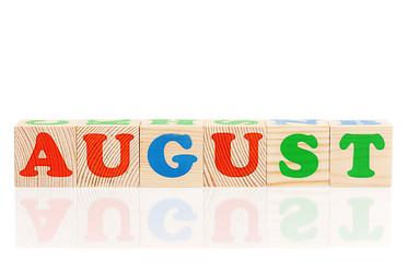 Image showing Cubes with letters