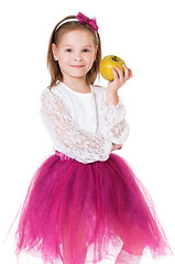 Image showing Girl with apple 