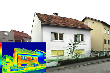 Image showing Thermovision image on House