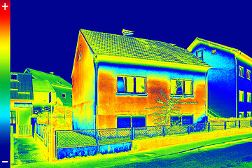 Image showing Thermovision image on House