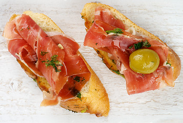 Image showing Jamon Tapas