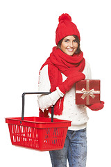 Image showing Christmas shopping