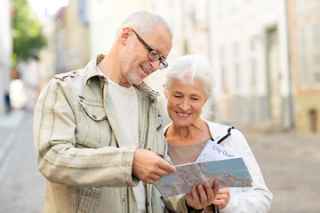 Image showing senior couple on city street