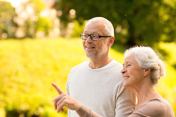 Image showing senior couple in park