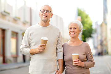 Image showing senior couple on city street