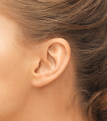 Image showing close up of woman's ear