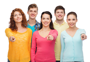 Image showing group of smiling teenagers