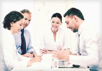 Image showing business team having meeting in office