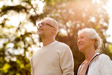 Image showing senior couple in park