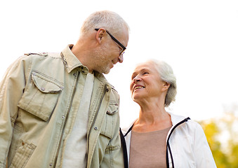 Image showing senior couple in park