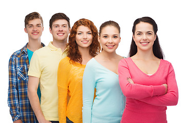 Image showing group of smiling teenagers