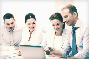 Image showing business team having discussion in office