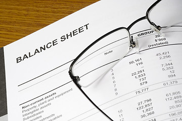 Image showing Balance sheet

