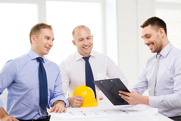 Image showing happy team of architects and designers in office