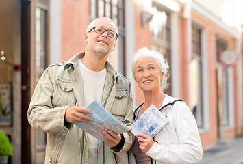 Image showing senior couple on city street